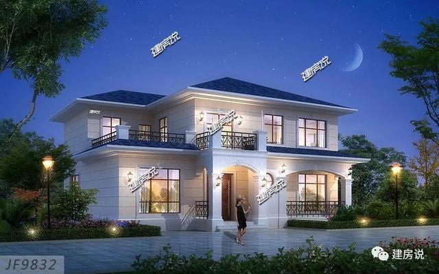 小4間兩層鄉(xiāng)村小樓房戶型圖，二層大套間很給力