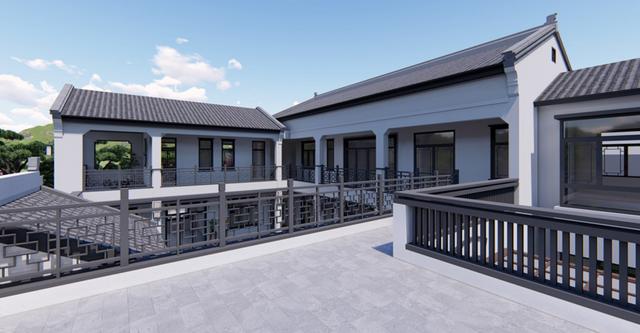 帶庭院的新中式二層農(nóng)村民宿設(shè)計(jì)，建好鄰居都羨慕哭了