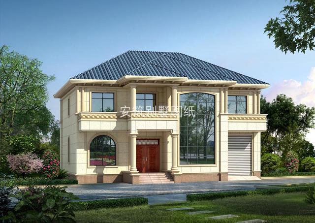 湖南爆紅的二層的簡歐式自建房圖，火爆是有理由的