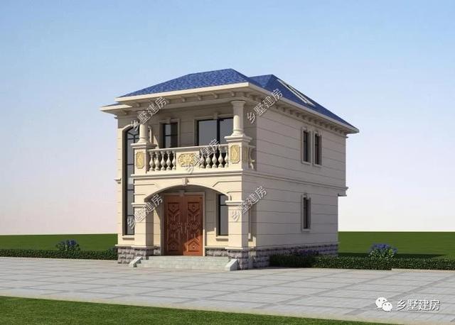 開間僅7米占地83平的二層自建小樓圖，20萬就能建起來