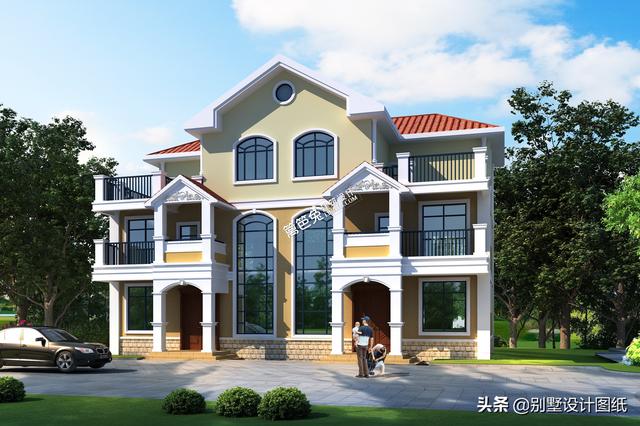 幾套新款兄弟雙拼效果圖外觀，想蓋雙拼的可以借鑒