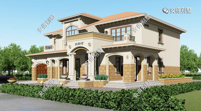 10棟高端華麗的歐式建筑別墅圖片，回村建房可以定制