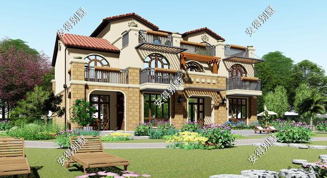 10棟高端華麗的歐式建筑別墅圖片，回村建房可以定制