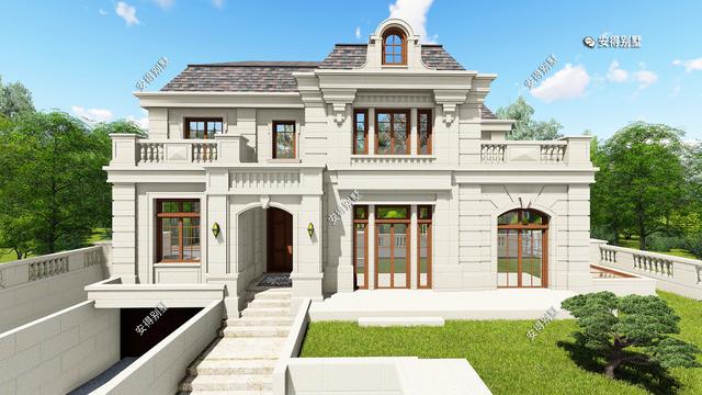 10棟高端華麗的歐式建筑別墅圖片，回村建房可以定制