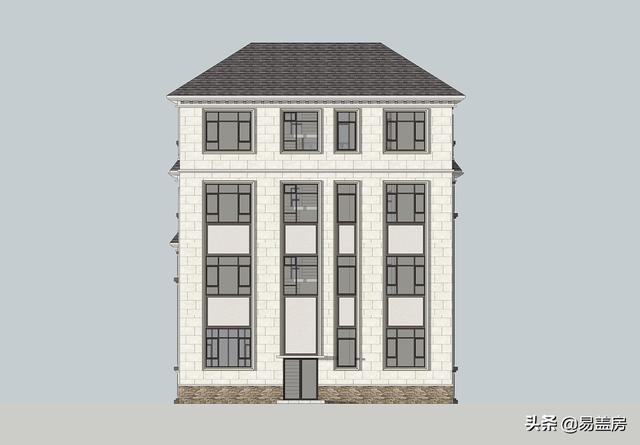 湖南四層歐式別墅設(shè)計(jì)方案，堂屋+茶室+KTV+露臺