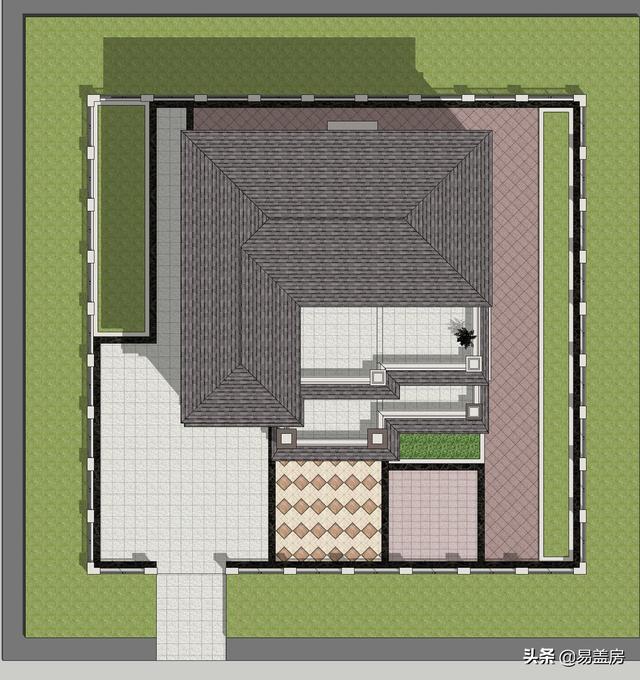 湖南四層歐式別墅設(shè)計(jì)方案，堂屋+茶室+KTV+露臺