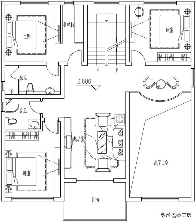 湖南四層歐式別墅設(shè)計(jì)方案，堂屋+茶室+KTV+露臺
