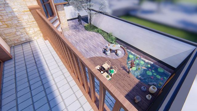 300多平父母養(yǎng)老別墅方案圖，僅花50萬(wàn)，庭院小池真好看