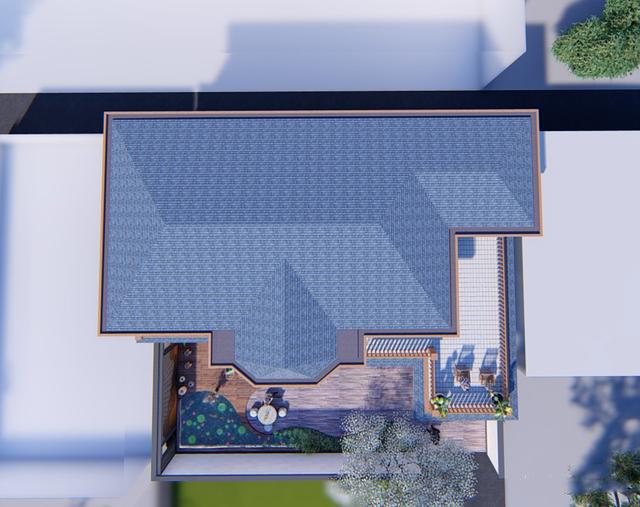 300多平父母養(yǎng)老別墅方案圖，僅花50萬(wàn)，庭院小池真好看