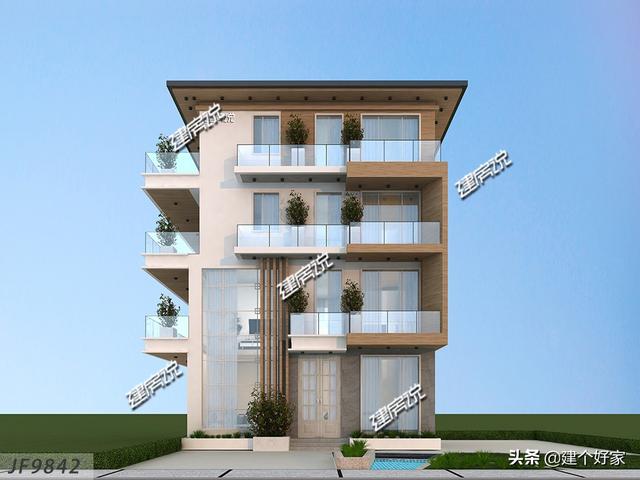 廣東95平現(xiàn)代風格四層自建房屋設計圖，100以內(nèi)的經(jīng)典方案