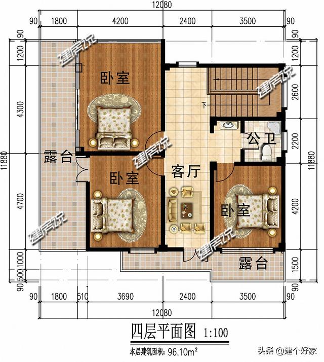 廣東95平現(xiàn)代風格四層自建房屋設計圖，100以內(nèi)的經(jīng)典方案