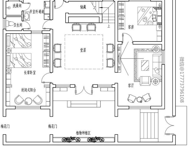 小宅基地也可以建中式帶庭院別墅，中式徽派風(fēng)格