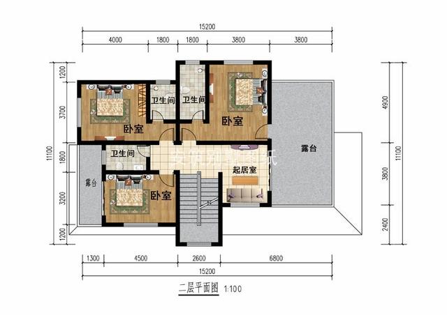 美式二層半別墅自建房方案，喜歡美式風(fēng)格的點(diǎn)贊