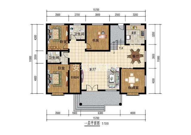 占地200平農(nóng)村一層房子設(shè)計(jì)方案戶型圖，18萬(wàn)建這棟歐式平房