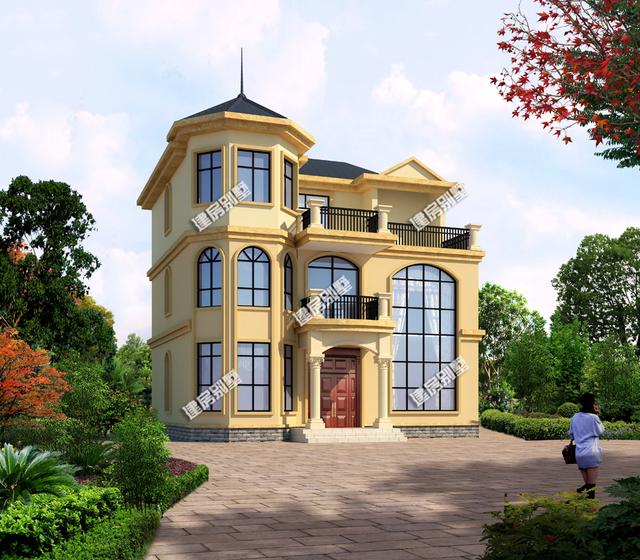 2棟造型獨(dú)特的歐式獨(dú)棟房子方案設(shè)計(jì)圖，第二棟小編很喜歡