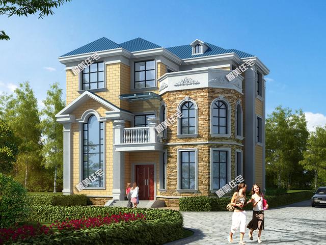 2棟造型獨(dú)特的歐式獨(dú)棟房子方案設(shè)計(jì)圖，第二棟小編很喜歡