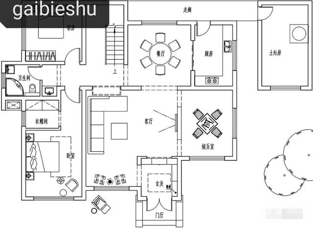 42萬湖南建二層別墅（附戶型圖），挑空客廳+套間