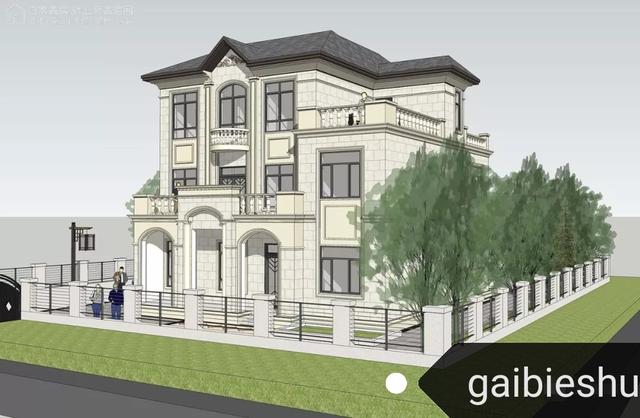 主體65萬湖北武漢三層獨棟別墅效果圖，高端、大氣