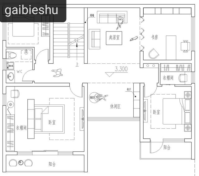 53萬山東二層半現(xiàn)代別墅設(shè)計，坡屋頂結(jié)合平屋頂