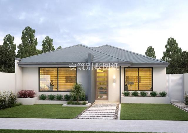 主體造價(jià)15-18萬農(nóng)村一層自建別墅戶型圖，父母養(yǎng)老正合適