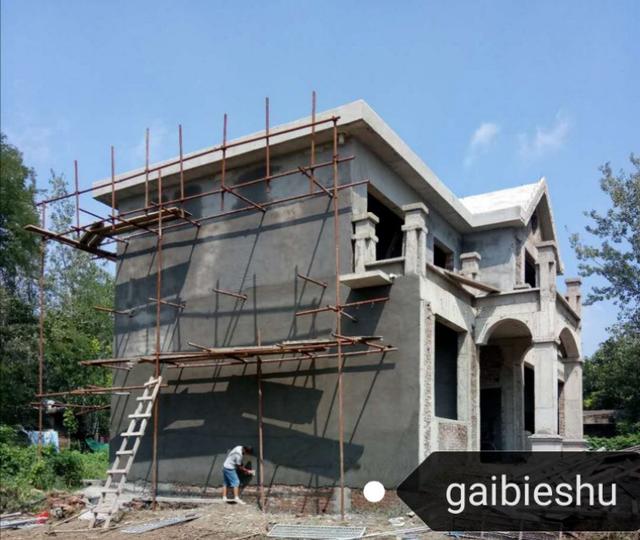 36萬(wàn)河南建二層小別墅戶(hù)型圖附完工實(shí)拍圖，造型好看