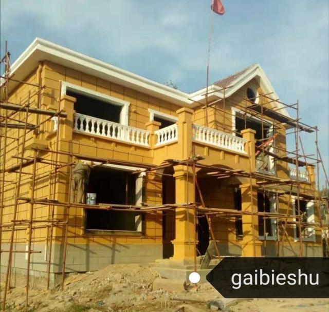 36萬(wàn)河南建二層小別墅戶(hù)型圖附完工實(shí)拍圖，造型好看