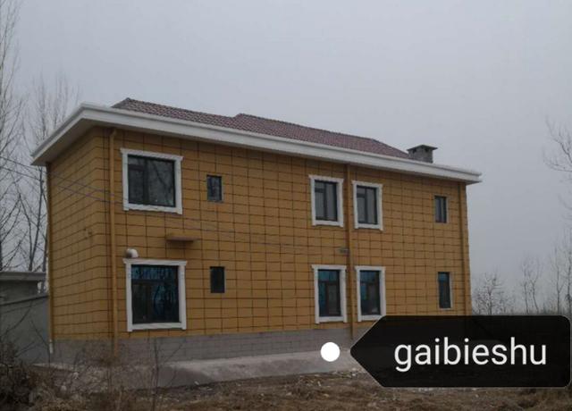 36萬(wàn)河南建二層小別墅戶(hù)型圖附完工實(shí)拍圖，造型好看