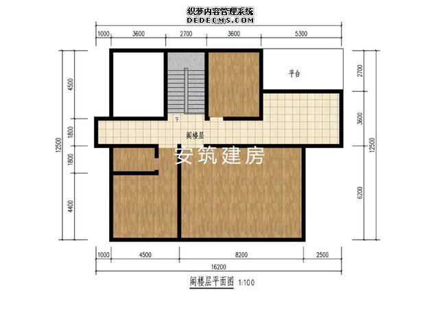 造價不到20萬鄉(xiāng)村一層坡屋頂房子戶型圖，外墻為文化石