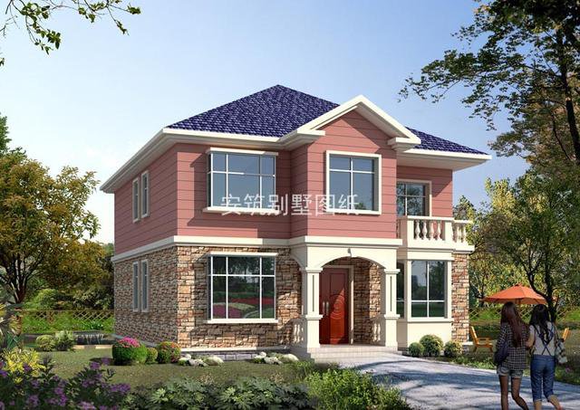 開(kāi)間10米二層農(nóng)村簡(jiǎn)單自建房子戶型圖，造價(jià)比較低