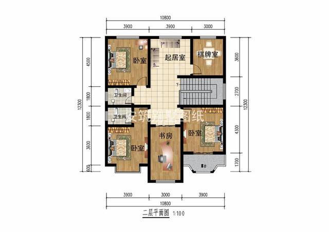 開(kāi)間10米二層農(nóng)村簡(jiǎn)單自建房子戶型圖，造價(jià)比較低