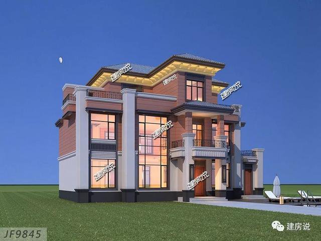 大戶型歐式豪華二層半別墅設(shè)計(jì)圖，高端自建房方案