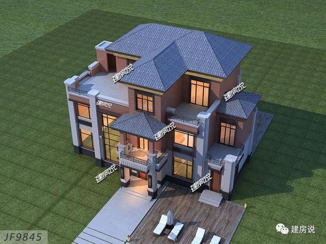 大戶型歐式豪華二層半別墅設(shè)計(jì)圖，高端自建房方案