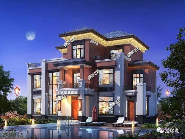 大戶型歐式豪華二層半別墅設(shè)計(jì)圖，高端自建房方案