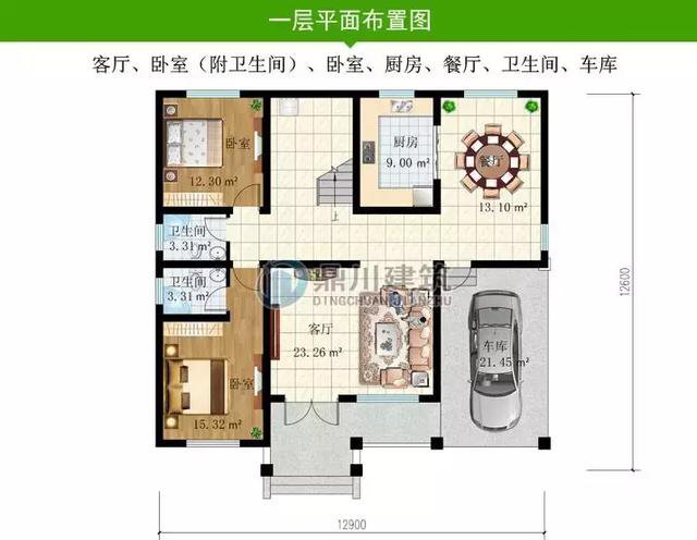 幾套布局講究的農(nóng)村自建房戶型，一、二、三層、雙拼的都有