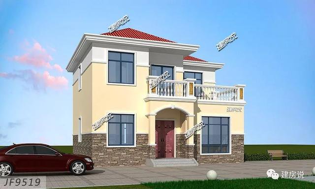 3棟120平的農(nóng)村房子戶型方案設(shè)計(jì)，二層、三層的都有