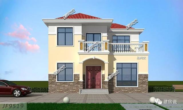 3棟120平的農(nóng)村房子戶型方案設(shè)計(jì)，二層、三層的都有