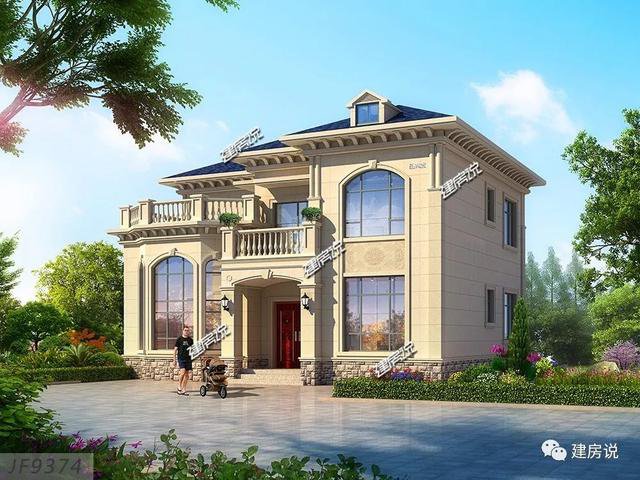 3棟120平的農(nóng)村房子戶型方案設(shè)計(jì)，二層、三層的都有