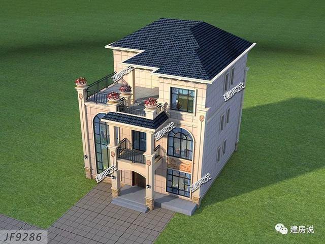 3棟120平的農(nóng)村房子戶型方案設(shè)計(jì)，二層、三層的都有