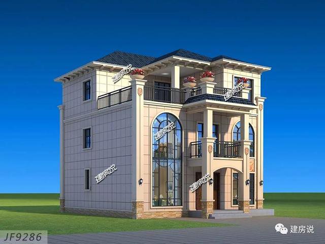 3棟120平的農(nóng)村房子戶型方案設(shè)計(jì)，二層、三層的都有