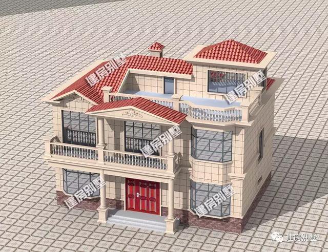 帶閣樓層設(shè)計(jì)的農(nóng)村房子設(shè)計(jì)方案，2款都很實(shí)用