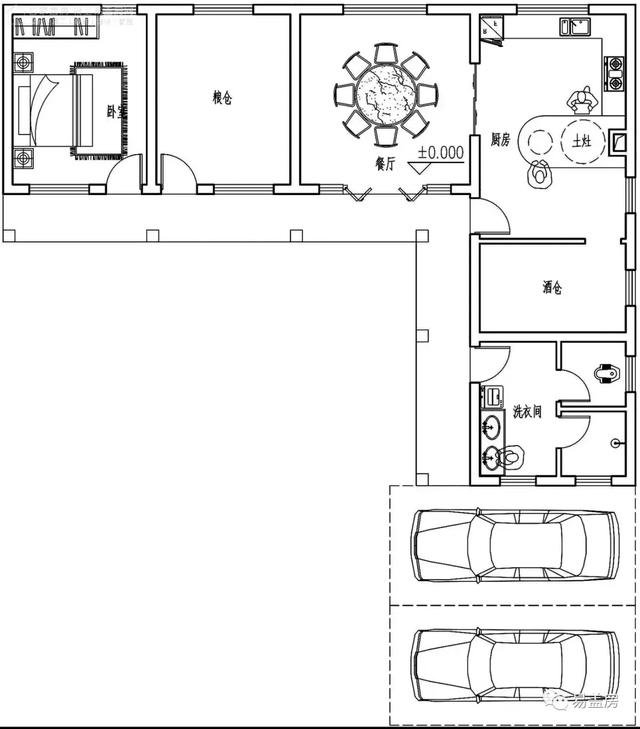 湖南帶配房的二層農(nóng)村自建房案例，簡(jiǎn)歐風(fēng)格