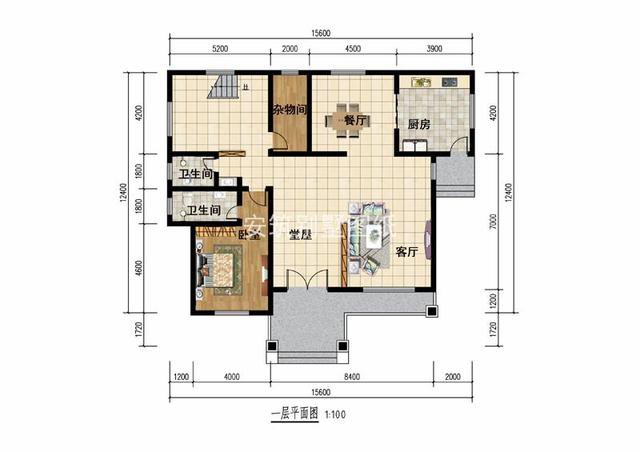 35萬的新中式別墅三層戶型方案圖，老百姓建得起