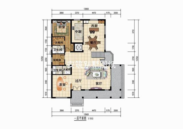 鄉(xiāng)村三層田園風(fēng)格別墅戶型方案，40萬就能搞定