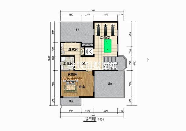 鄉(xiāng)村三層田園風(fēng)格別墅戶型方案，40萬就能搞定