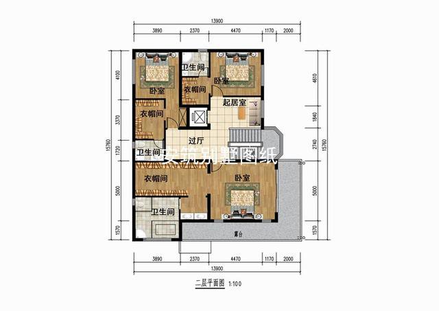 鄉(xiāng)村三層田園風(fēng)格別墅戶型方案，40萬就能搞定