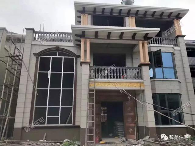 三層簡歐房子設(shè)計(jì)方案圖，不錯(cuò)的民房設(shè)計(jì)，占地120平-130平方米