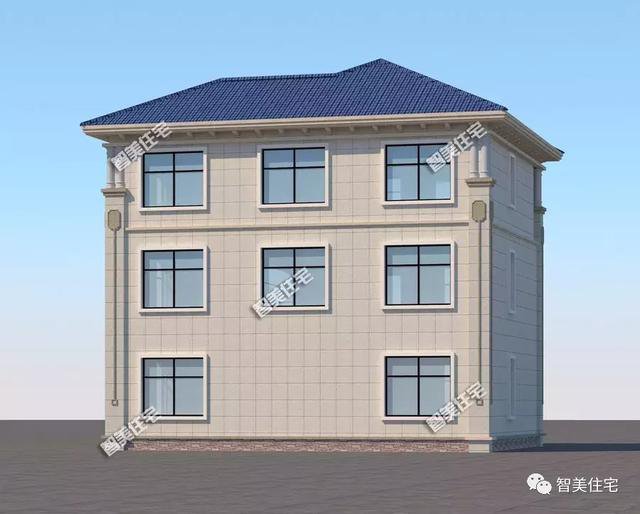 三層簡歐房子設(shè)計(jì)方案圖，不錯(cuò)的民房設(shè)計(jì)，占地120平-130平方米