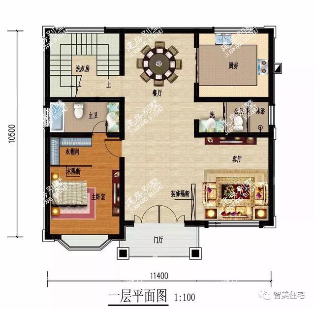 三層簡歐房子設(shè)計(jì)方案圖，不錯(cuò)的民房設(shè)計(jì)，占地120平-130平方米