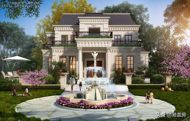 高端奢侈的法式別墅效果圖及設(shè)計(jì)方案，驚艷到你了嗎
