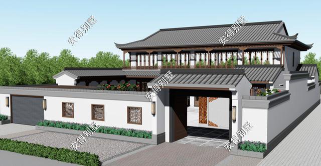 2款庭院式別墅設(shè)計(jì)方案及圖片，這樣建造漂亮的合院別墅